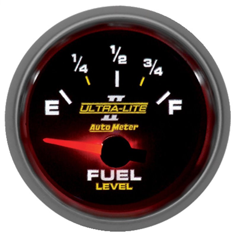 AutoMeter | GAUGE FUEL LEVEL 2 1/16in. 0OE TO 90OF ELEC ULTRA-LITE II AutoMeter Cadrans