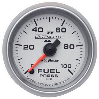 AutoMeter | GAUGE FUEL PRESSURE 2 1/16in. 100PSI DIGITAL STEPPER MOTOR ULTRA-LITE II AutoMeter Gauges