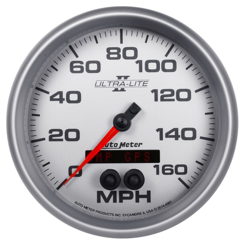 AutoMeter | GAUGE SPEEDOMETER 5in. 160MPH GPS ULTRA-LITE II AutoMeter Gauges