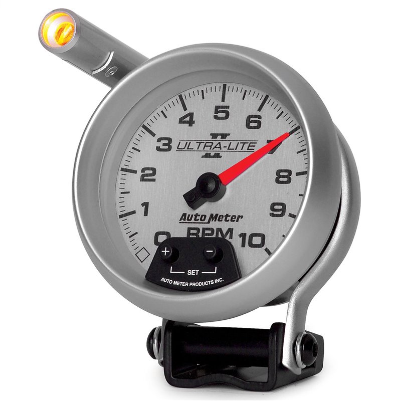 AutoMeter | GAUGE TACHOMETER 3 3/4in. 10K RPM PEDESTAL W/EXT. QUICK-LITE ULTRA-LITE II AutoMeter Gauges