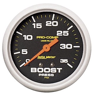 AutoMeter | GAUGE BOOST PRESS 2 5/8in. 35PSI LIQUID FILLED MECH PRO-COMP AutoMeter Cadrans