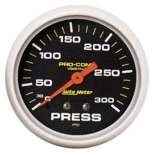 AutoMeter | GAUGE PRESSURE 2 5/8in. 300PSI LIQUID FILLED MECH PRO-COMP AutoMeter Cadrans