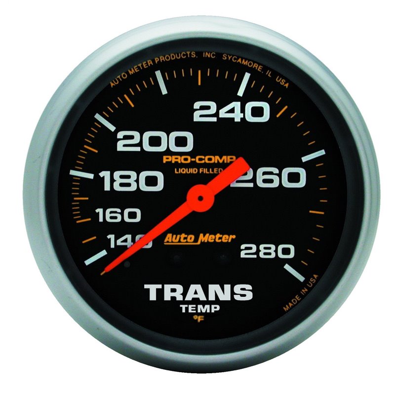 AutoMeter | GAUGE TRANS TEMP 2 5/8in. 140-280deg.F LIQUID FILLED MECH 8FT. PRO-COMP AutoMeter Gauges