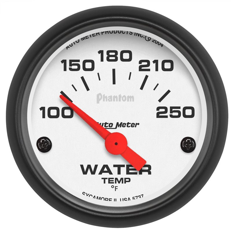 AutoMeter | GAUGE WATER TEMP 2 1/16in. 100-250deg.F ELECTRIC PHANTOM AutoMeter Gauges