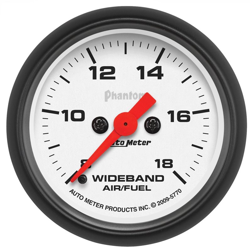 AutoMeter | GAUGE AIR/FUEL RATIO-WIDEBAND ANALOG 2 1/16in. 8:1-18:1 STEPPER MTR PHANTO AutoMeter Gauges