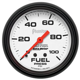 AutoMeter | GAUGE FUEL PRESSURE 2 5/8in. 100PSI MECHANICAL PHANTOM AutoMeter Gauges