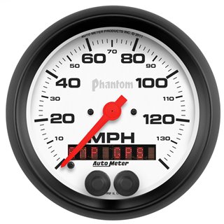 AutoMeter | GAUGE SPEEDOMETER 3 3/8in. 140MPH GPS PHANTOM AutoMeter Gauges