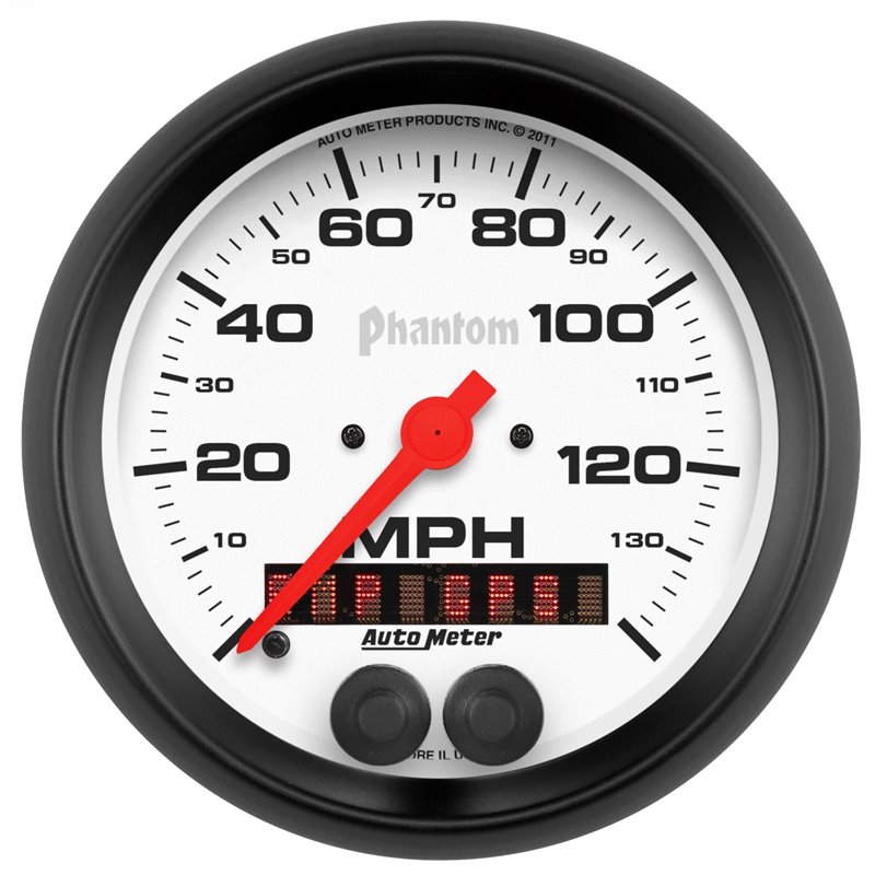 AutoMeter | GAUGE SPEEDOMETER 3 3/8in. 140MPH GPS PHANTOM AutoMeter Gauges