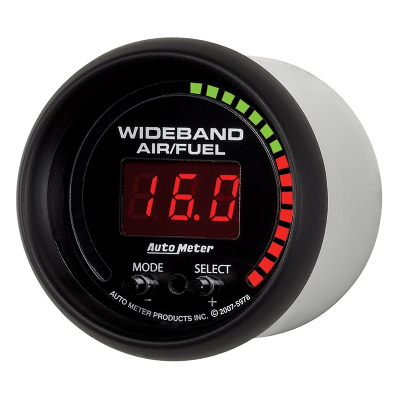 AutoMeter | GAUGE AIR/FUEL RATIO-PRO 2 1/16in. 10:1-20:1 DIGITAL W/PEAK/WARN ES AutoMeter Gauges