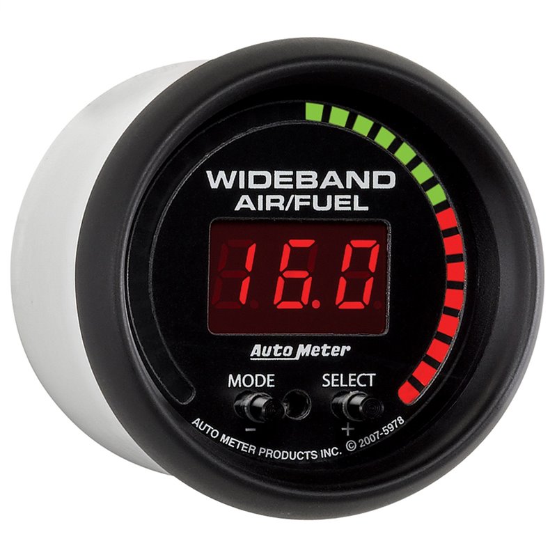 AutoMeter | GAUGE AIR/FUEL RATIO-PRO 2 1/16in. 10:1-20:1 DIGITAL W/PEAK/WARN ES AutoMeter Cadrans