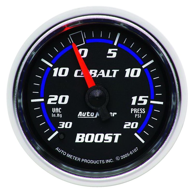 AutoMeter | GAUGE VAC/BOOST 2 1/16in. 30INHG-20PSI MECHANICAL COBALT AutoMeter Gauges