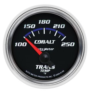 AutoMeter | GAUGE TRANSMISSION TEMP 2 1/16in. 100-250deg.F ELECTRIC COBALT AutoMeter Gauges