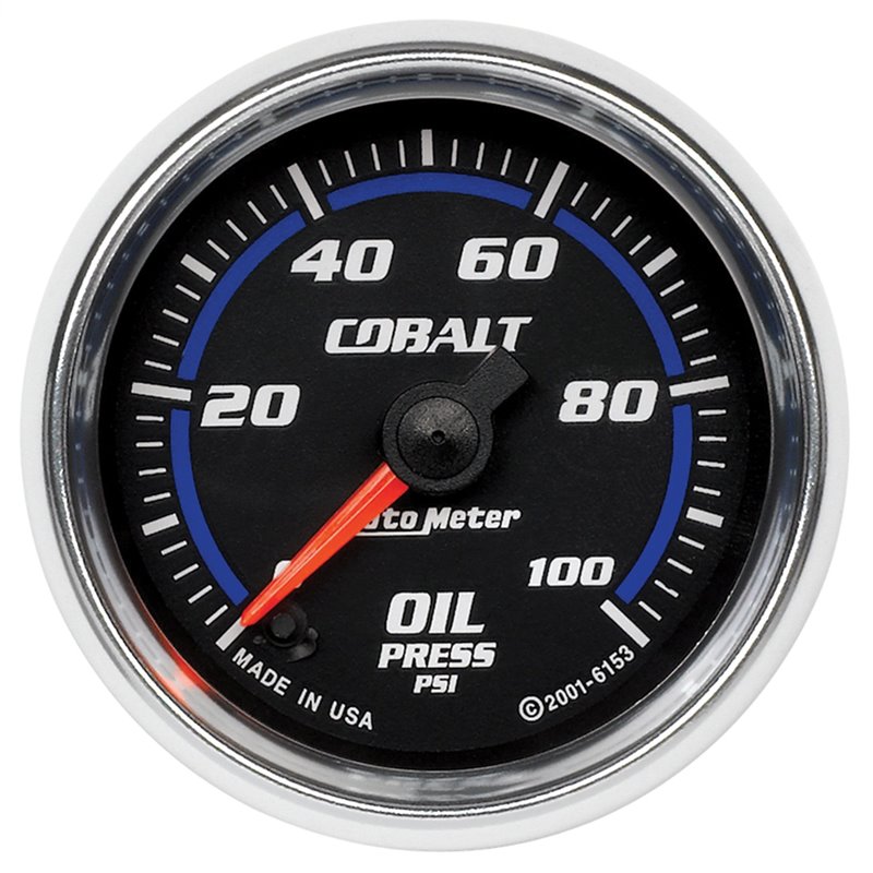 AutoMeter | GAUGE OIL PRESSURE 2 1/16in. 100PSI DIGITAL STEPPER MOTOR COBALT AutoMeter Cadrans