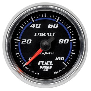 AutoMeter | GAUGE FUEL PRESSURE 2 1/16in. 100PSI DIGITAL STEPPER MOTOR COBALT AutoMeter Gauges