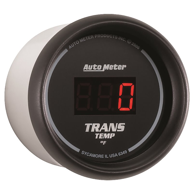 AutoMeter | GAUGE TRANS TEMP 2 1/16in. 340deg.F DIGITAL BLACK DIAL W/RED LED AutoMeter Gauges