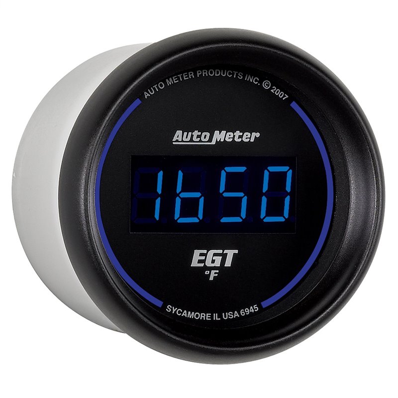 AutoMeter | GAUGE PYROMETER (EGT) 2 1/16in. 1600deg.F DIGITAL BLACK DIAL W/BLUE LED AutoMeter Gauges