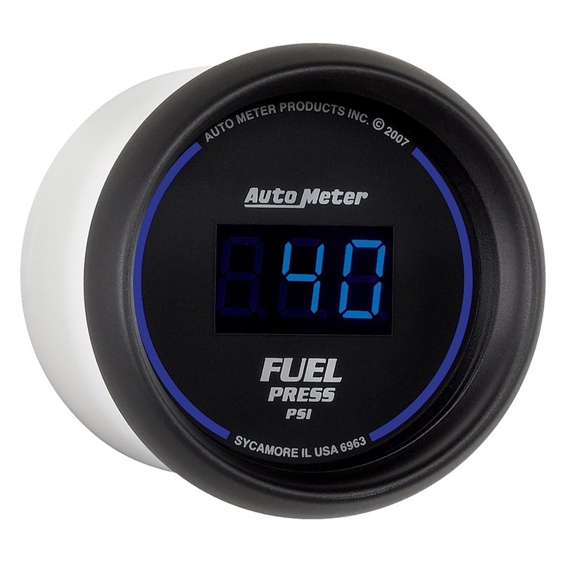 AutoMeter | GAUGE FUEL PRESSURE 2 1/16in. 100PSI DIGITAL BLACK DIAL W/BLUE LED AutoMeter Gauges