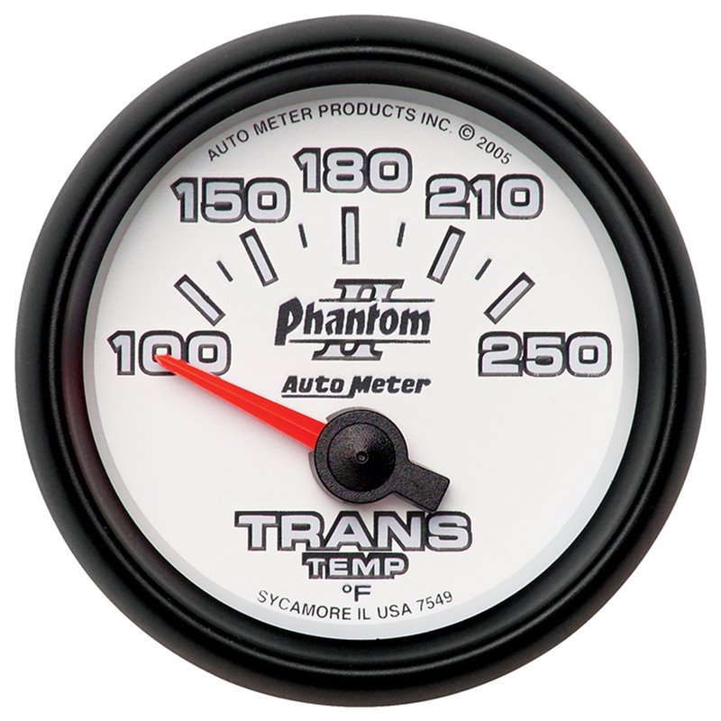 AutoMeter | GAUGE TRANSMISSION TEMP 2 1/16in. 100-250deg.F ELECTRIC PHANTOM II AutoMeter Cadrans
