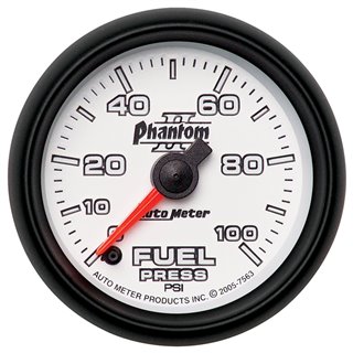 AutoMeter | GAUGE FUEL PRESSURE 2 1/16in. 100PSI DIGITAL STEPPER MOTOR PHANTOM II AutoMeter Gauges