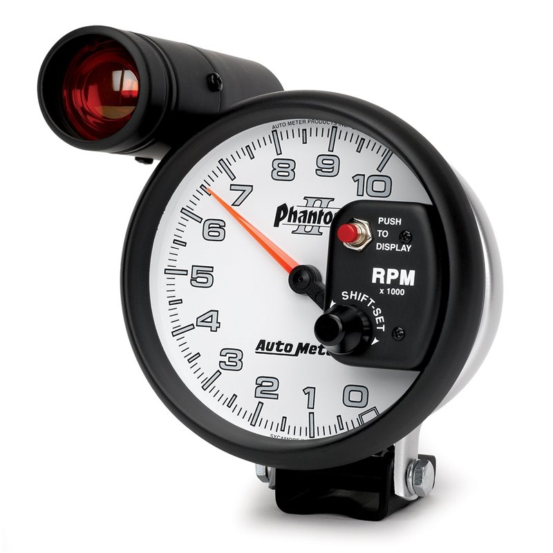 AutoMeter | GAUGE TACHOMETER 5in. 10K RPM PEDESTAL W/EXT. SHIFT-LITE PHANTOM II AutoMeter Gauges