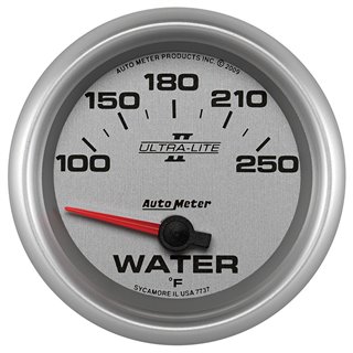 AutoMeter | GAUGE WATER TEMP 2 5/8in. 100-250deg.F ELECTRIC ULTRA-LITE II AutoMeter Cadrans