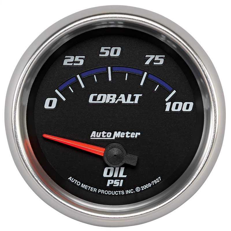 AutoMeter | GAUGE OIL PRESSURE 2 5/8in. 100PSI ELECTRIC COBALT AutoMeter Gauges