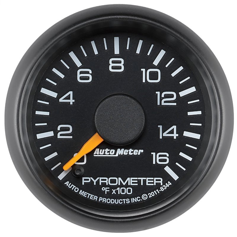 AutoMeter | GAUGE PYROMETER (EGT) 2 1/16in. 1600deg.F STEPPER MOTOR GM FACTORY MATCH AutoMeter Gauges