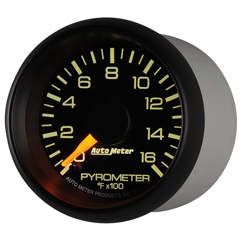 AutoMeter | GAUGE PYROMETER (EGT) 2 1/16in. 1600deg.F STEPPER MOTOR GM FACTORY MATCH AutoMeter Gauges