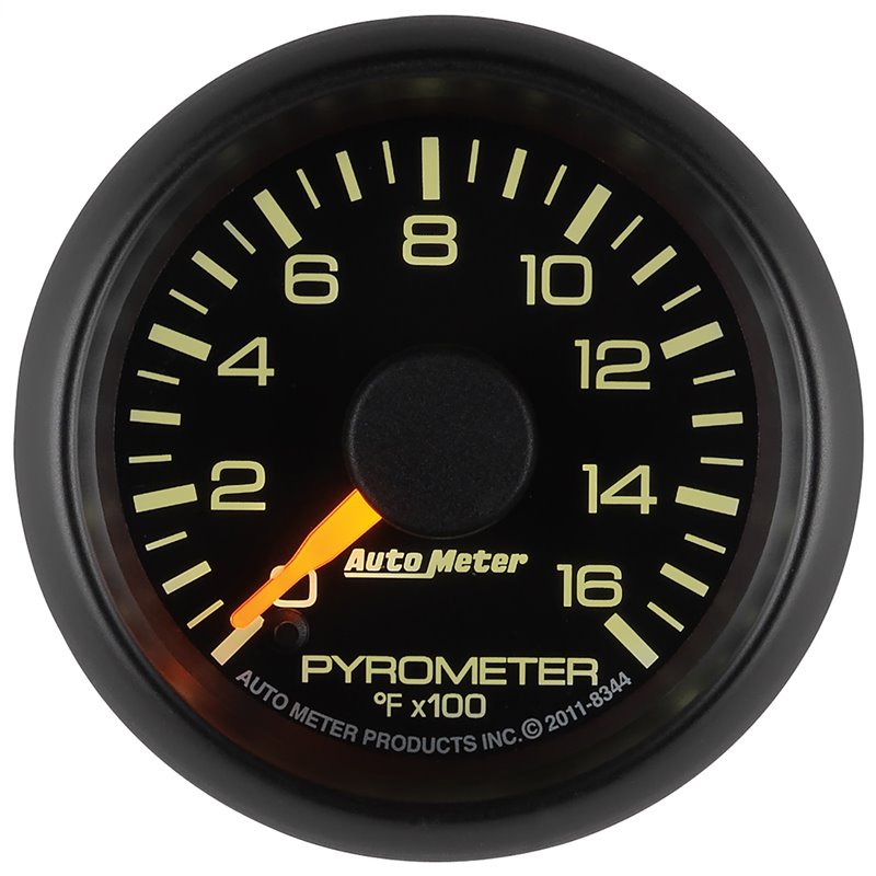 AutoMeter | GAUGE PYROMETER (EGT) 2 1/16in. 1600deg.F STEPPER MOTOR GM FACTORY MATCH AutoMeter Gauges