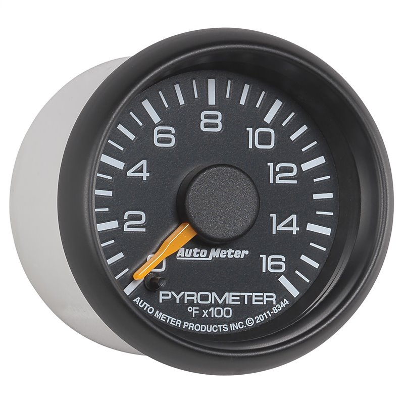 AutoMeter | GAUGE PYROMETER (EGT) 2 1/16in. 1600deg.F STEPPER MOTOR GM FACTORY MATCH AutoMeter Gauges