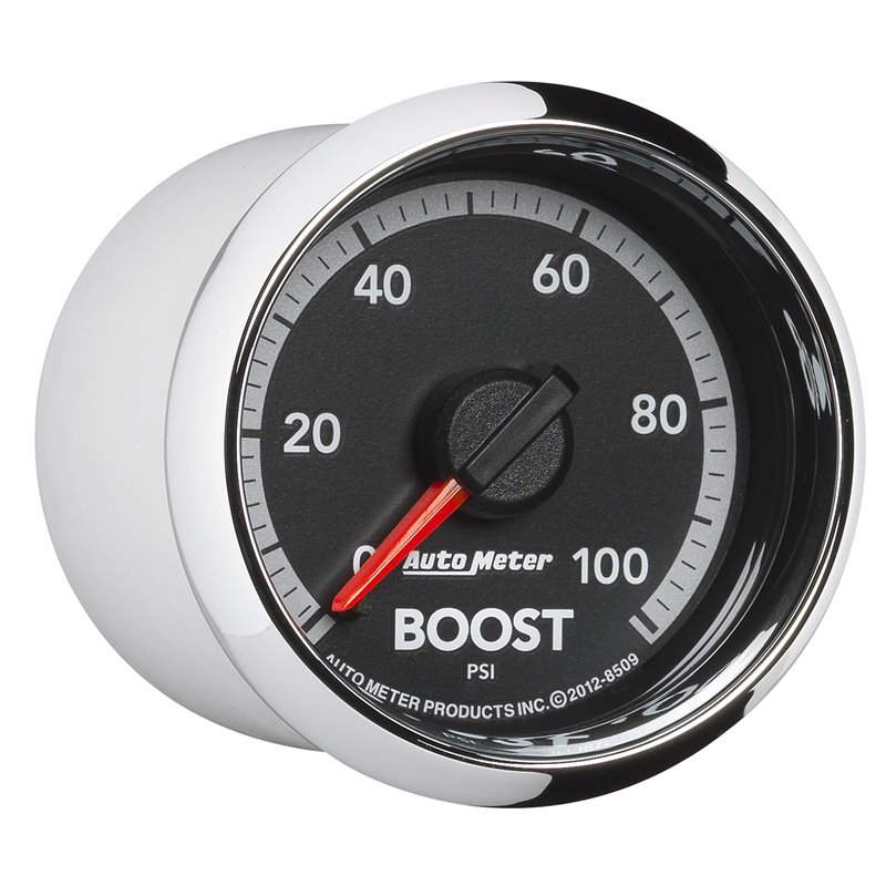 AutoMeter | GAUGE BOOST 2 1/16in. 100PSI MECHANICAL RAM GEN 4 FACTORY MATCH AutoMeter Gauges