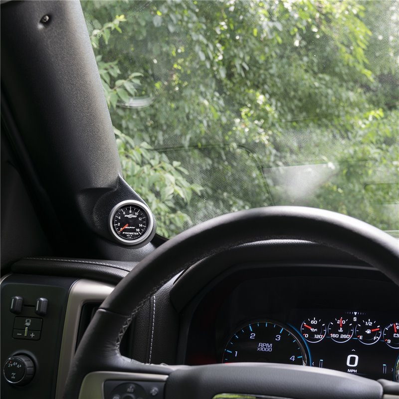 AutoMeter | GAUGE MOUNT A-PILLAR REPLACEMENT SINGLE 2 1/16in. SILVERADO/SIERRA 14+ AutoMeter Gauge Mounts