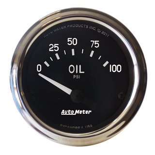 AutoMeter | GAUGE OIL PRESSURE 2 1/16in. 100PSI ELECTRIC COBRA AutoMeter Cadrans