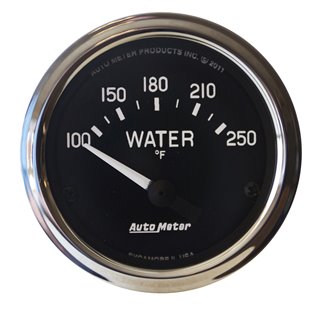 AutoMeter | GAUGE WATER TEMP 2 1/16in. 100-250deg.F ELECTRIC COBRA AutoMeter Gauges