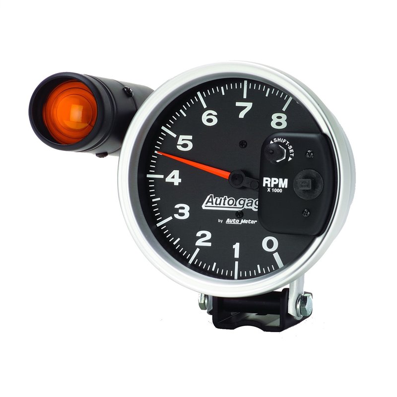 AutoMeter | GAUGE TACHOMETER 5in. 8K RPM PEDESTAL W/EXT. SHIFT-LITE BLACK AUTO GAGE AutoMeter Cadrans