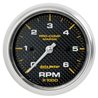 AutoMeter | GAUGE TACHOMETER 3 3/8in. 6K RPM MARINE CARBON FIBER AutoMeter Gauges