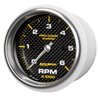 AutoMeter | GAUGE TACHOMETER 3 3/8in. 6K RPM MARINE CARBON FIBER AutoMeter Gauges