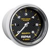 AutoMeter | GAUGE TACHOMETER 3 3/8in. 6K RPM MARINE CARBON FIBER AutoMeter Gauges