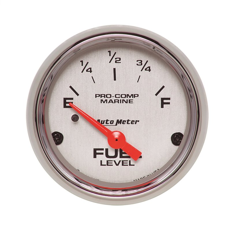 AutoMeter | GAUGE FUEL LEVEL 2 1/16in. 240OE TO 33OF ELEC MARINE CHROME AutoMeter Cadrans