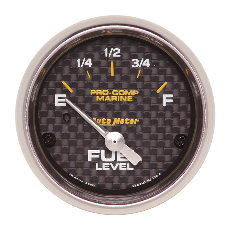 AutoMeter | GAUGE FUEL LEVEL 2 1/16in. 240OE TO 33OF ELEC MARINE CARBON FIBER AutoMeter Gauges