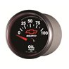 AutoMeter | GAUGE OIL PRESSURE 2 1/16in. 100PSI ELECTRIC CHEVY RED BOWTIE BLACK AutoMeter Gauges