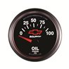 AutoMeter | GAUGE OIL PRESSURE 2 1/16in. 100PSI ELECTRIC CHEVY RED BOWTIE BLACK AutoMeter Gauges