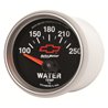 AutoMeter | GAUGE WATER TEMP 2 1/16in. 100-250deg.F ELECTRIC CHEVY RED BOWTIE BLACK AutoMeter Gauges