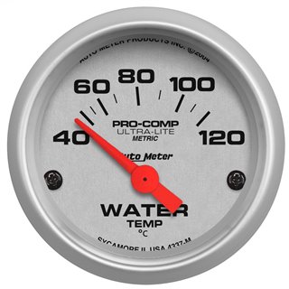 AutoMeter | GAUGE WATER TEMP 2 1/16in. 40-120deg.C ELECTRIC ULTRA-LITE AutoMeter Cadrans