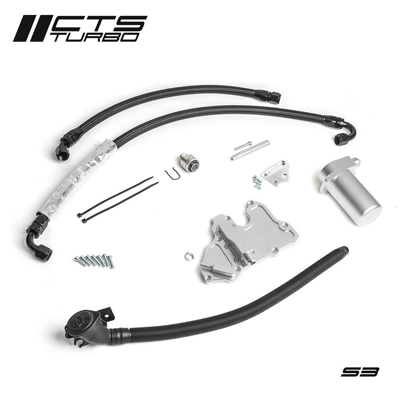 CTS TURBO | MK7 GOLF R / 8V S3 CATCH CAN KIT CTS Turbo Oil Catch Can