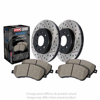 StopTech | Street Axle Pack - Slotted & Drilled - Arrière StopTech Ensemble de freins