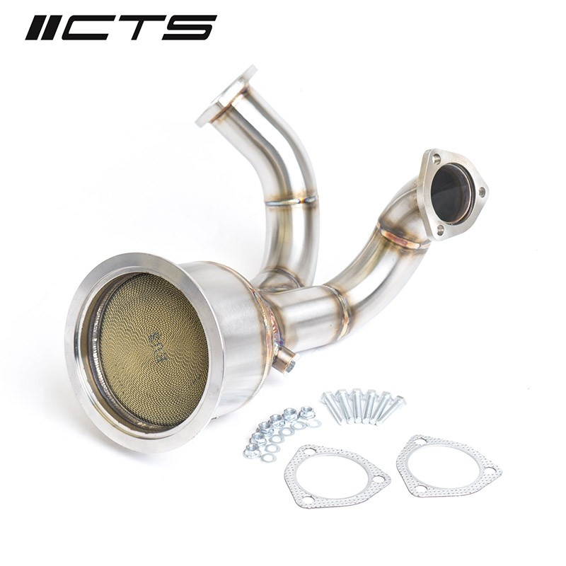 CTS TURBO | 2018+ B9 AUDI S4 / S5 V6T 3.0T (EA839) HIGH-FLOW CAT CTS Turbo Downpipes