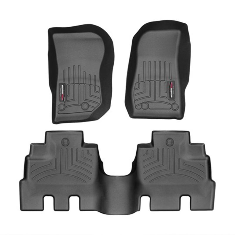 WeatherTech | Front & Rear FloorLiner Kit - Jeep Wrangler (JK) Unlimited 14-18 WeatherTech Floor Mats