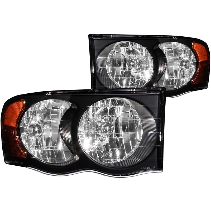 ANZO | Crystal Headlights Noir - Ram 1500 / 2500 / 3500 2002-2005 Anzo USA Headlights