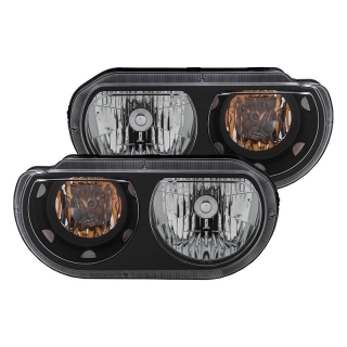 ANZO | Crystal Headlights Noir - Challenger 2008-2014 Anzo USA Headlights